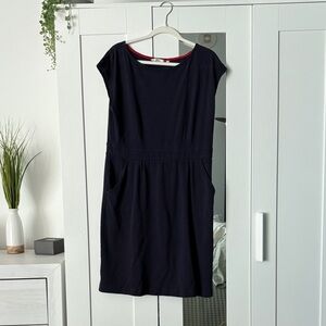 BODEN Size 12 Navy Blue Knit Dress